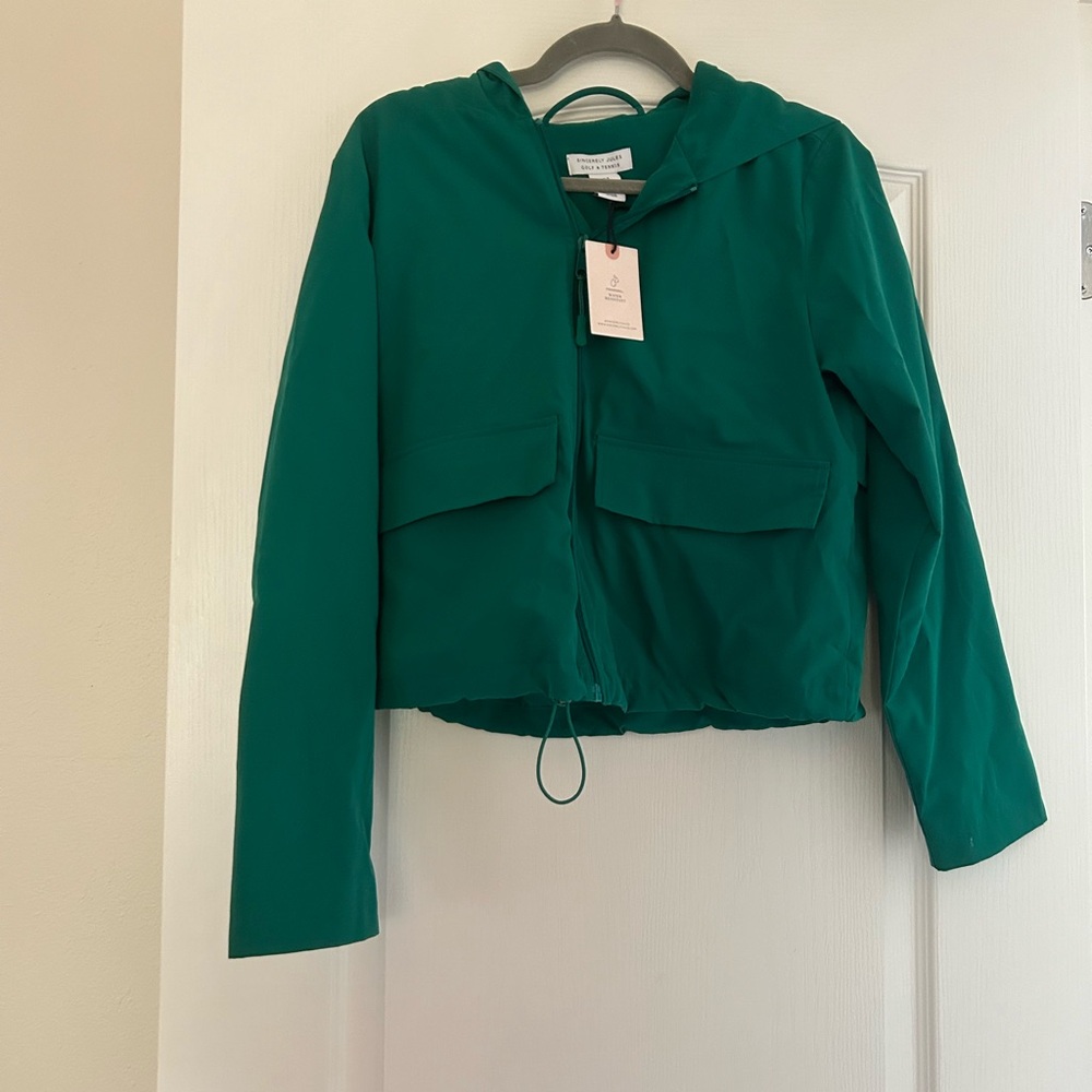 Emerald Green Hooded Lightweight Jacket